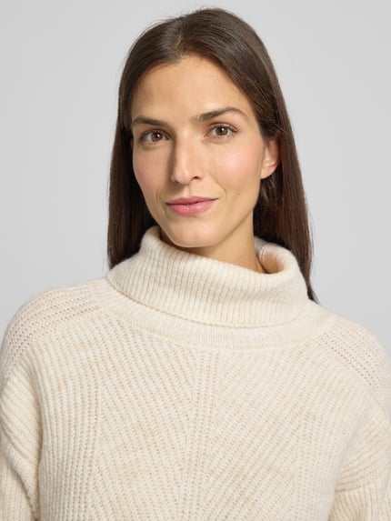 MORE & MORE Strickpullover mit Rollkragen Kitt 3