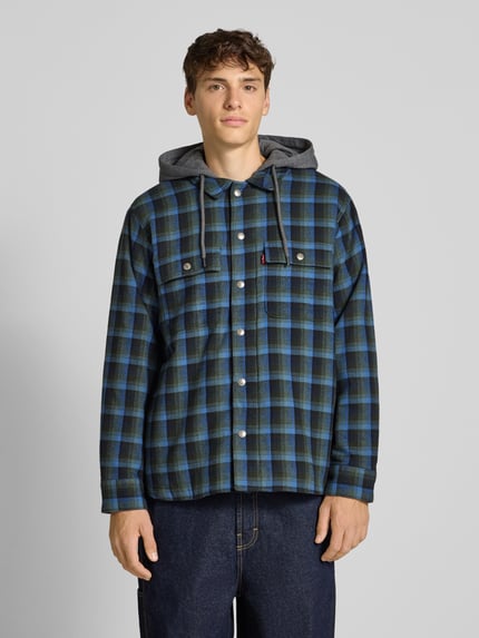 Levi's® Kurtka koszulowa o kroju regular fit z kapturem model ‘FRANCISCO’ Zielony 4