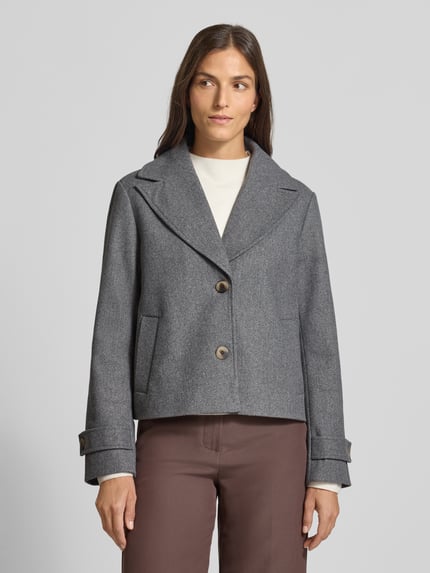 VILA Jacke mit Reverskragen Modell 'SOLO' Mittelgrau 4