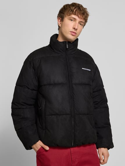 PEGADOR Regular Fit Steppjacke mit Logo-Stitching Modell 'Sidan' Black 3