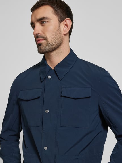 Christian Berg Men Parka mit Pattentaschen Marine 3