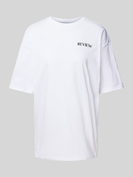 REVIEW T-shirt z nadrukiem z logo Biały 2