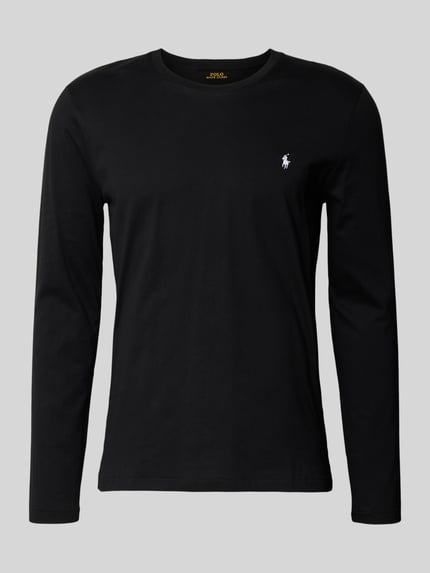 Polo Ralph Lauren Underwear Katoenen shirt met lange mouwen en labelstitching Zwart - 2