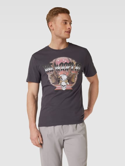 The Kooples T-Shirt mit Label-Motiv-Print Black 4
