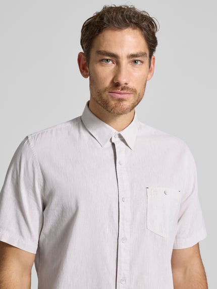 LERROS Regular fit vrijetijdsoverhemd met borstzak Beige - 3