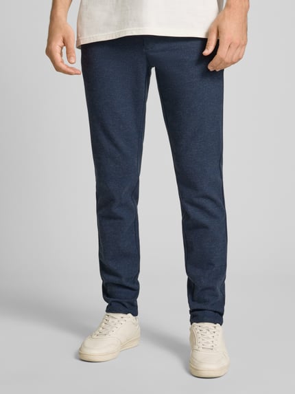 ONLY & SONS Slim Fit Brushed Chino mit Viskose-Anteil Modell 'MARK' Dunkelblau 4