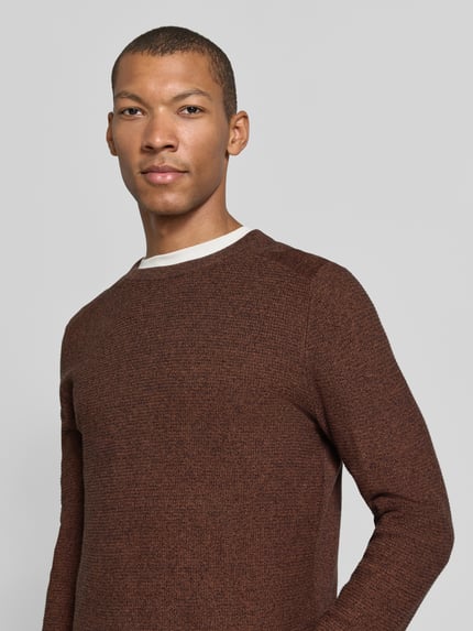 Tom Tailor Regular Fit Pullover aus reiner Baumwolle Camel 2