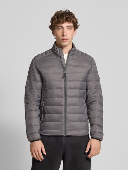 JACK & JONES Steppjacke mit Reißverschluss Modell 'BRADLEY' Mittelgrau 4