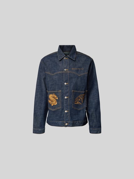 Kurtka jeansowa z wpuszczanymi kieszeniami Shop The Look MANNEQUINE