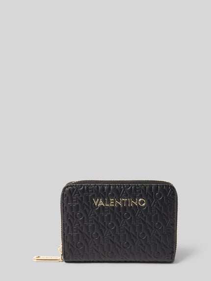 Valentino Bags Portemonnaie mit Logo-Applikation Modell 'Falak' Black 1