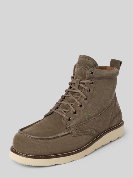 JACK & JONES Schnürstiefel mit Label-Detail Modell 'TORONTO' Anthrazit 1