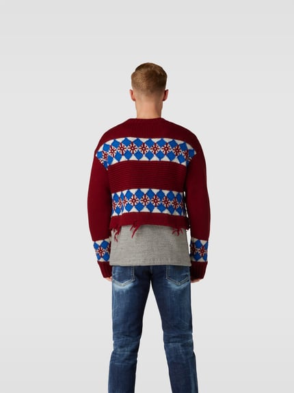 Dsquared2 Trui in brei-look Rood - 5