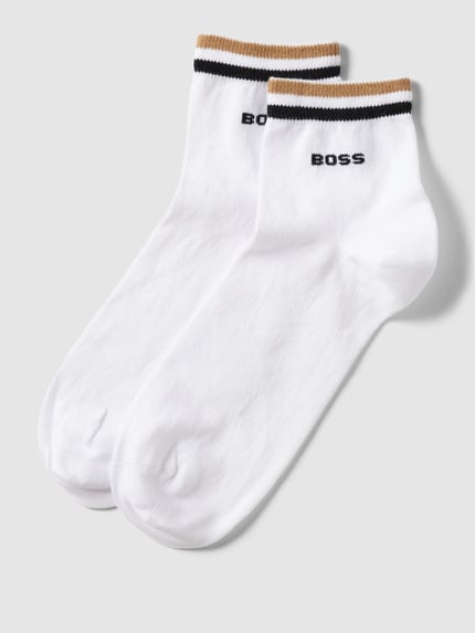 BOSS Socken mit Label-Print im 2er-Pack Weiss 1