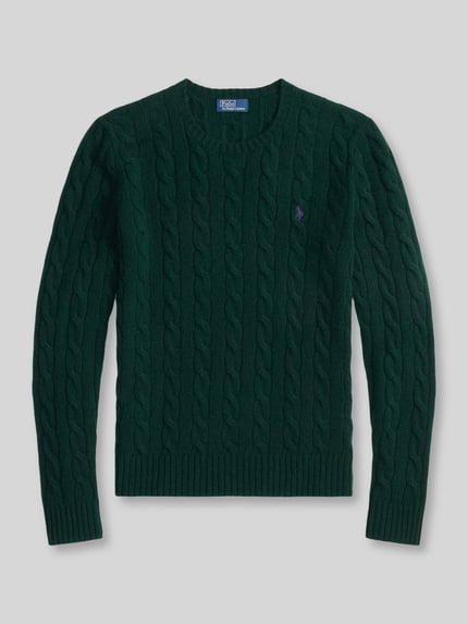 Polo Ralph Lauren Regular Fit Pullover aus Woll-Kaschmir-Mix Gruen 2