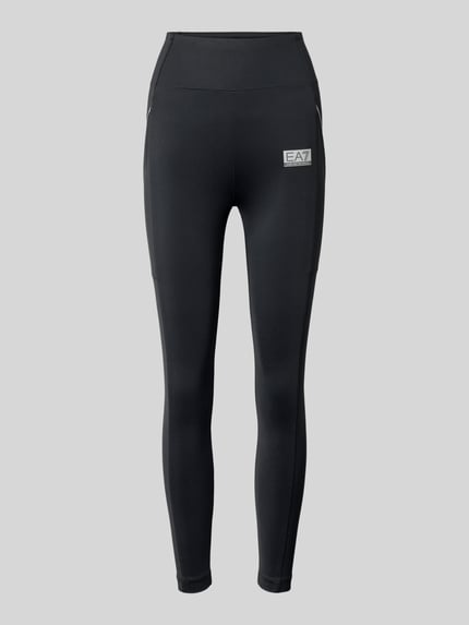 EA7 Emporio Armani Legging met logo en elastische band Zwart - 1