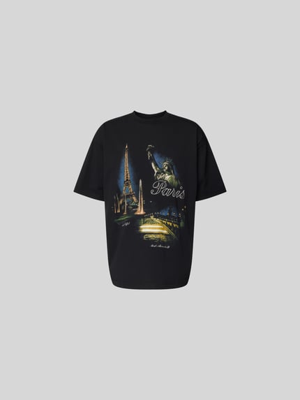 Relaxed Fit T-Shirt aus Baumwolle Shop The Look MANNEQUINE