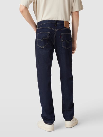 Levi's® Tapered fit jeans met stretch Model '502™' Donkerblauw - 5