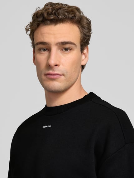 CK Calvin Klein Oversized Sweatshirt mit Label-Print Black 3