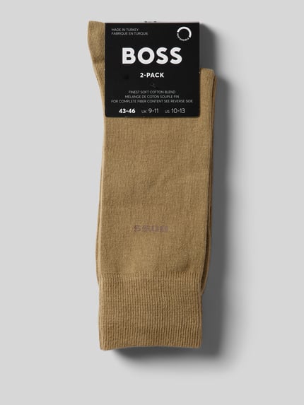 BOSS Socken aus Baumwoll-Mix im 2er-Pack Beige 3