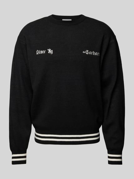 Carhartt Work In Progress Regular Fit Strickpullover mit Woll-Anteil Black 2