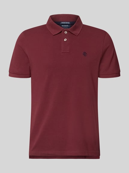 MCNEAL koszulka polo o kroju regular fit z wyhaftowanym logo Ciemnoczerwony 2