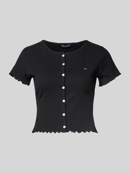 Slim Fit T-Shirt aus Baumwoll-Mix Shop The Look MANNEQUINE