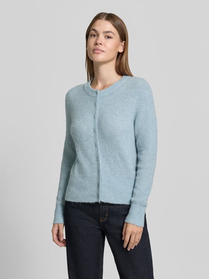OPUS Cardigan Modell 'Dreni' aus Alpaka Mix Hellblau 4