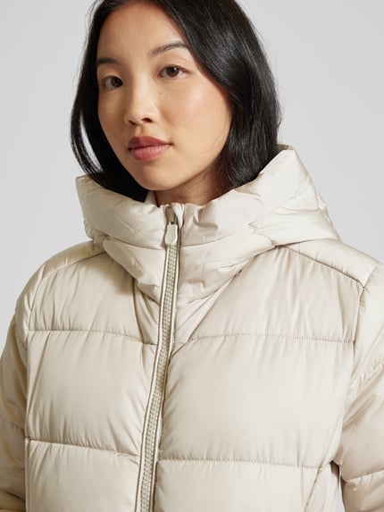 Save The Duck Gewatteerde lange jas met capuchon, model 'TAYLOR' Beige - 3