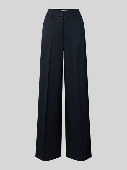 Marc O'Polo Relaxed fit pantalon met scheerwol Marineblauw - 2