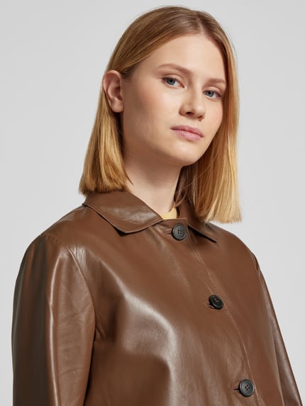 Weekend Max Mara Jack in leerlook, model 'KAYA' Hazelnoot - 3