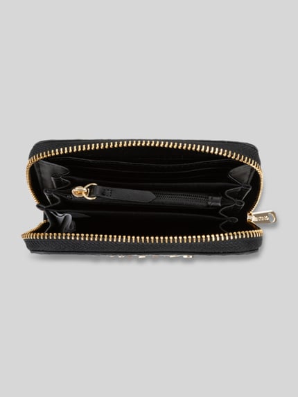 Valentino Bags Portemonnaie mit umlaufendem Reißverschluss Modell 'GYNEVRA RE' Black 2