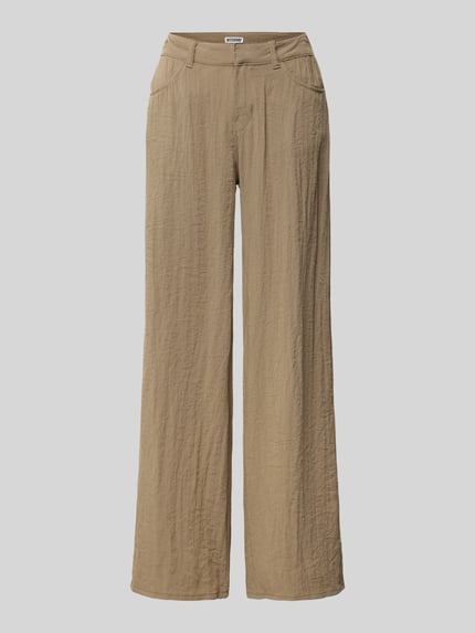 Weekday Stoffhose aus Viskose mit Gesäßtaschen Schlamm 2