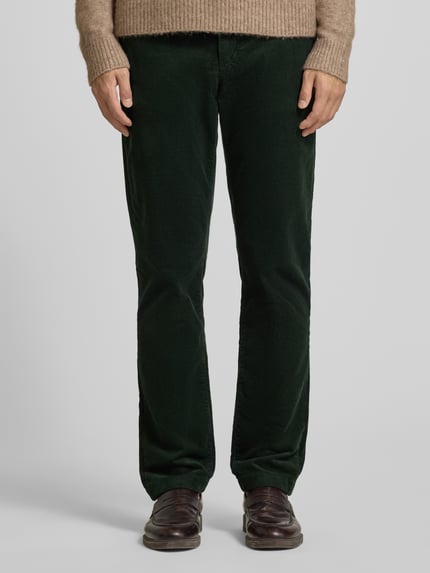 Tommy Hilfiger Straight Leg Cordhose aus Baumwoll-Mix Modell 'DENTON' Dunkelgruen 4