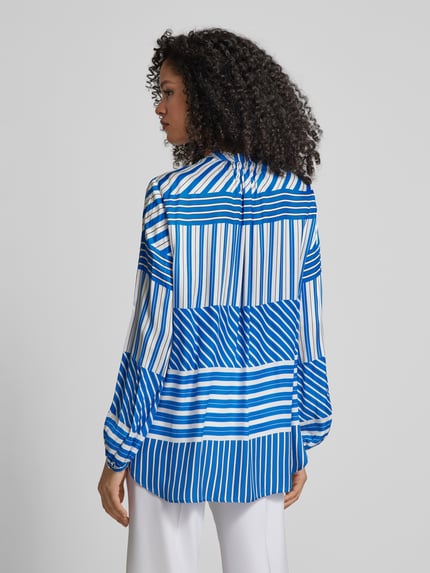 Seidensticker Bluse mit Allover-Muster Blau 5