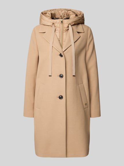 s.Oliver BLACK LABEL Regular Fit Mantel mit Viskose-Anteil Sand 2