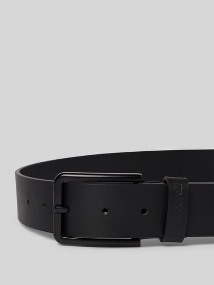 Pierre Cardin Ledergürtel mit Dornschließe Metallic Black 2