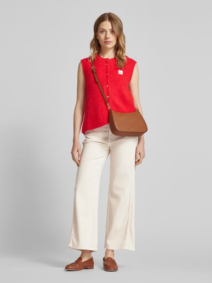 CAMBIO Wide leg jeans in 5-pocketmodel, model 'PALAZZO PATCH' Zand - 1