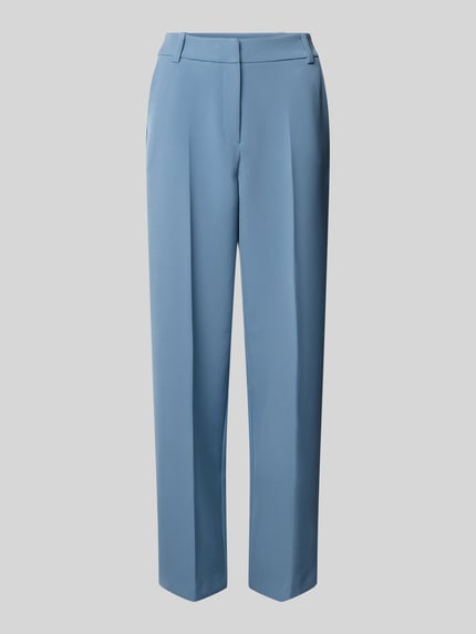 Forever New Straight Leg Anzughose mit Bügelfalten Modell 'Ariel' Blau 2