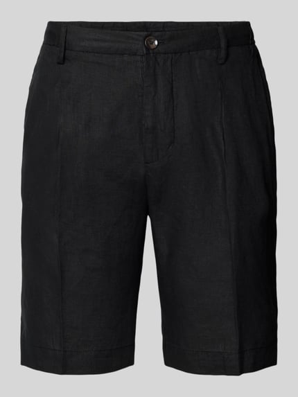 Shorts aus Leinen mit Eingrifftaschen Shop The Look MANNEQUINE