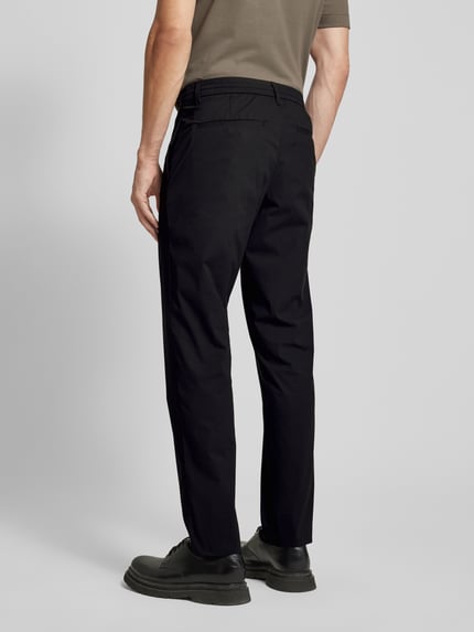 Selected Regular Tapered Fit Chino mit Tunnelzug Modell 'LERO' Black 5