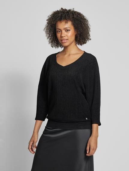 ZABAIONE Shirt met 3/4-mouwen Zwart - 4