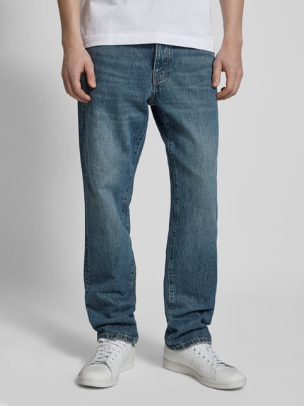 ONLY & SONS Straight Leg Jeans im 5-Pocket-Design Modell 'EDGE' Jeansblau 4