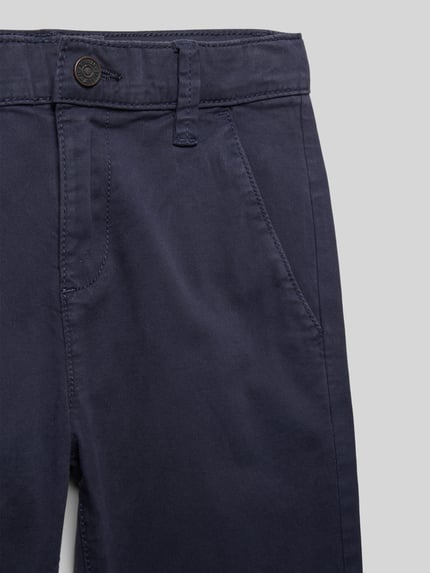 s.Oliver RED LABEL Chinosy o kroju regular fit z mieszanki bawełny model ‘PELLE’ Granatowy 2