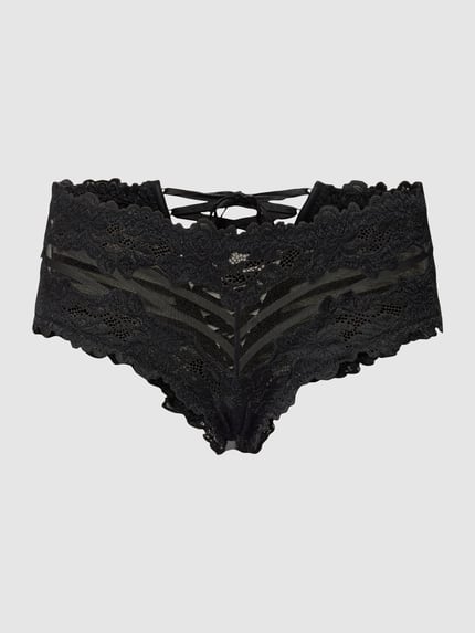 LASCANA Slip mit floraler Spitze Modell 'TEMPTATION' Black 2
