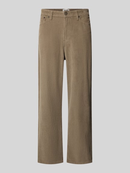 Produktfoto, Straight Leg Cordhose aus reiner Baumwolle Modell 'ALEX' von JACK & JONES in Beige, 5-Pockets-Design, sichtbare Cordstruktur