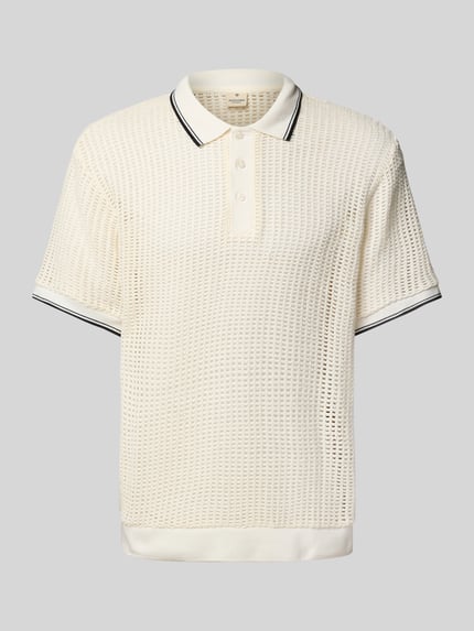 JACK & JONES Premium Poloshirt mit Strukturmuster Modell 'BLUCOHEN' Weiss 2