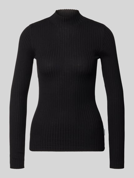 Slim Fit Strickpullover aus reiner Baumwolle Modell 'ALAANIA' Shop The Look MANNEQUINE