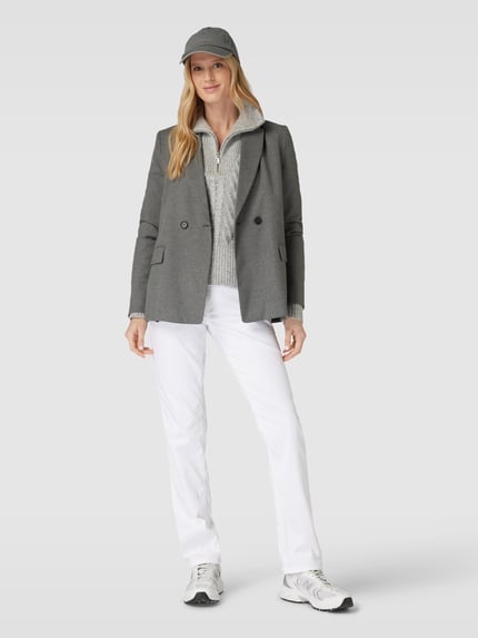 MAC Slim fit jeans met steekzakken Wit - 1