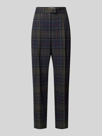 Barbour Regular Fit Bundfaltenhose mit Bügelfalten Marine 2