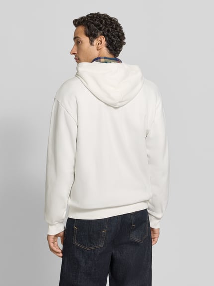 Lacoste Bluza rozpinana o kroju regular fit z mieszanki bawełny Złamany biały 5